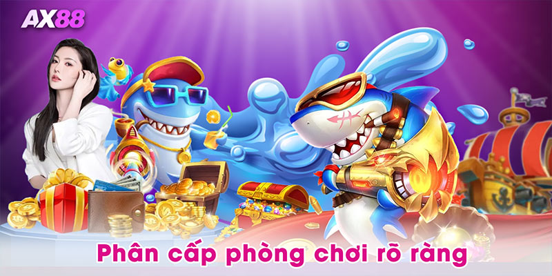 Phân cấp phòng chơi rõ ràng